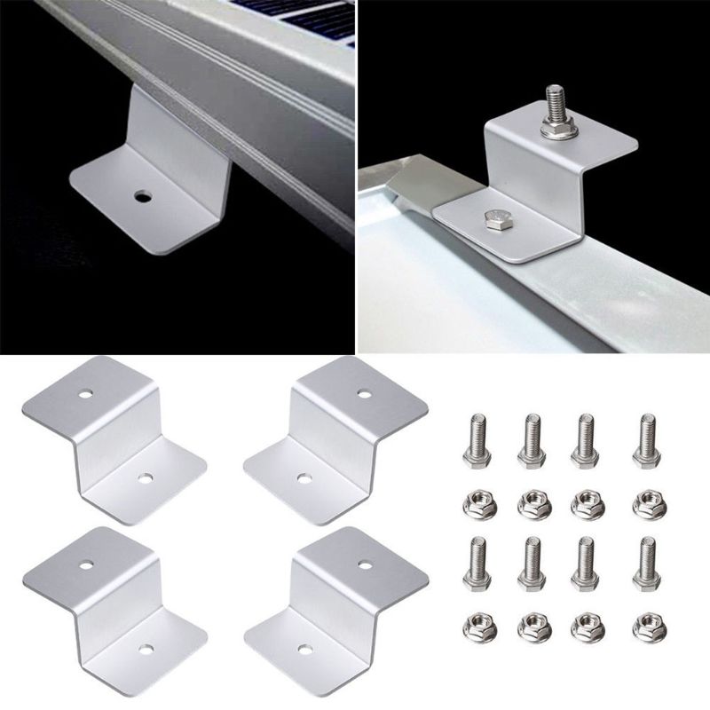 4 Stuks Z Stijl Zonnepaneel Montage Kits Zonnepaneel Z Beugel Mount Montage Set Rv Boot Off Grid