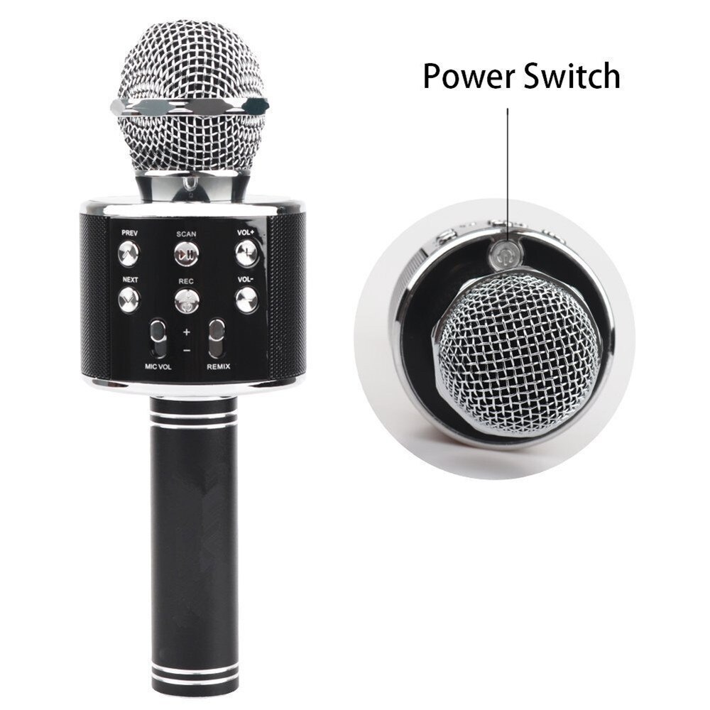 wireless microphone WS858 condenser karaoke mic bluetooth stand radio mikrofon studio recording studio WS 858