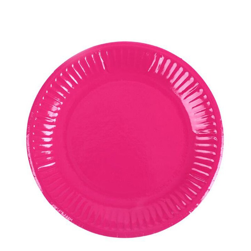 Party Paper Plate Dish Round Plates Party Supplies Disposable Plates Color Cardboard Art Painting Plate 10pcs/pack