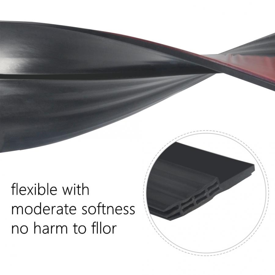 100cm Silicone Rubber Door Strip Self Adhesive Backing Door Seal for Window or Door blackout