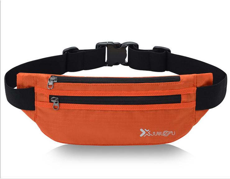 Löpar midjeväska marathon väska junletu 1050 nylon sportväska utomhus klättring vandring väska: Orange