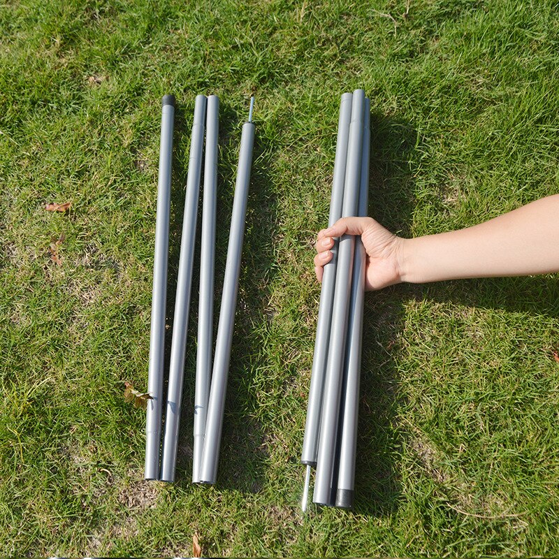 2m Tent Pole Outdoor Camping Folding Awning Rod Foldable Tent Pole Support Stand Pole Sun Shelter Tarp Sticks Tent Accessories