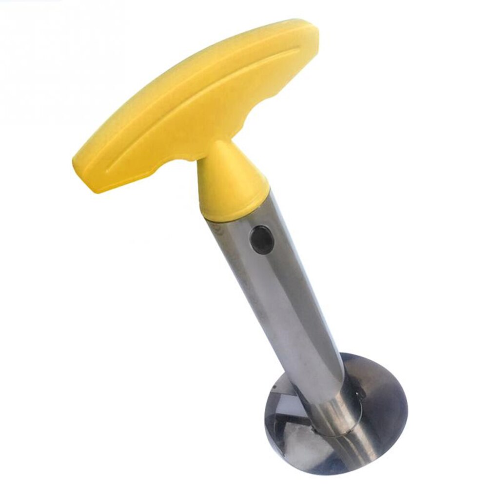 403 Stainless Steel PP Pineapple Slicer Easy Fruit Parer Cutting Tool Pineapple Corer Peeler Cutter Kitchen Tools: Yellow