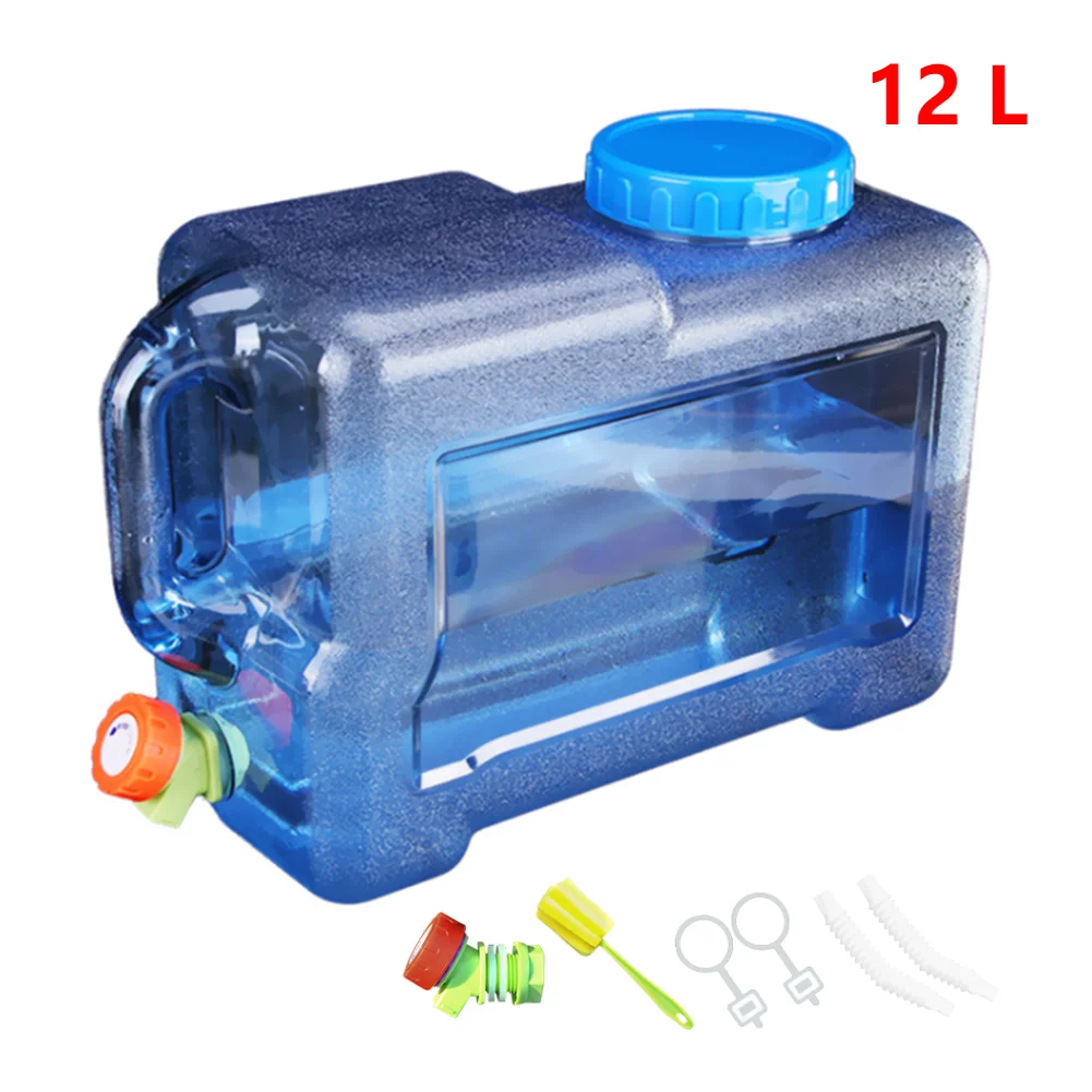 22l/20l/18l Grote Capaciteit Watercontainer Water Bus Drinkwater Opslag Emmer Met Handvat Voor Camping Reizen Drinken: Licht Groen