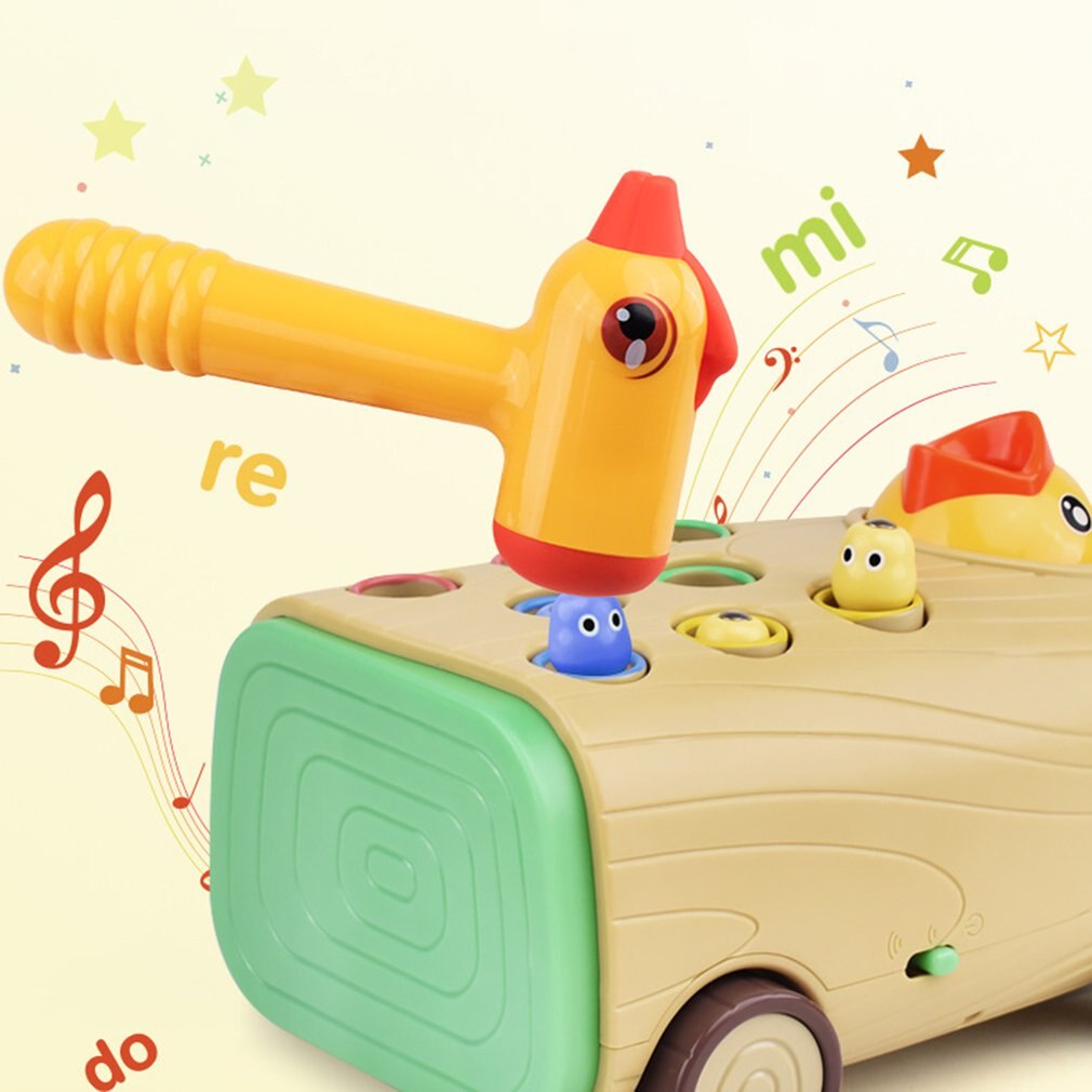 1 Set Woodpecker Bird Eating Worm Insects Toys Wooden Durable Magnetic Bird Eating Worm Toys for Children Christmas Kids