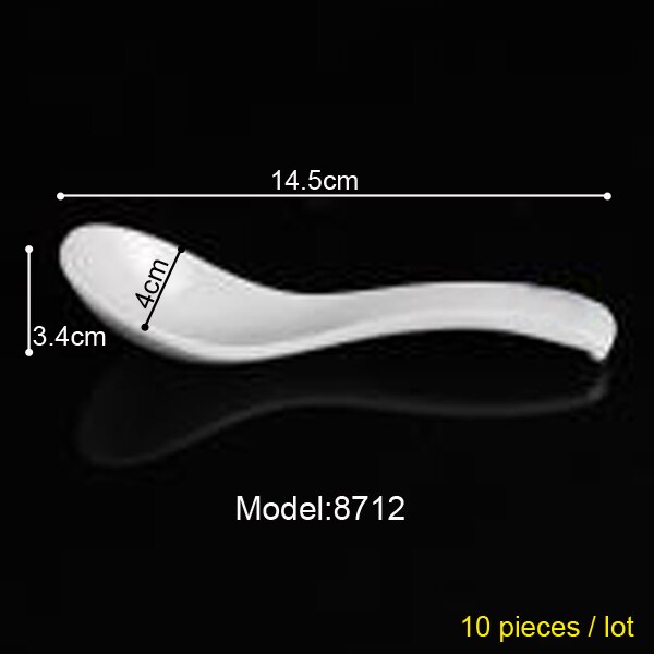 100% Melamine Dinnerware Soup Spoon Restaurant Victualing House Household Spoon Soup Ladle A5 Melamine Spoon Melamine Tableware: 8712