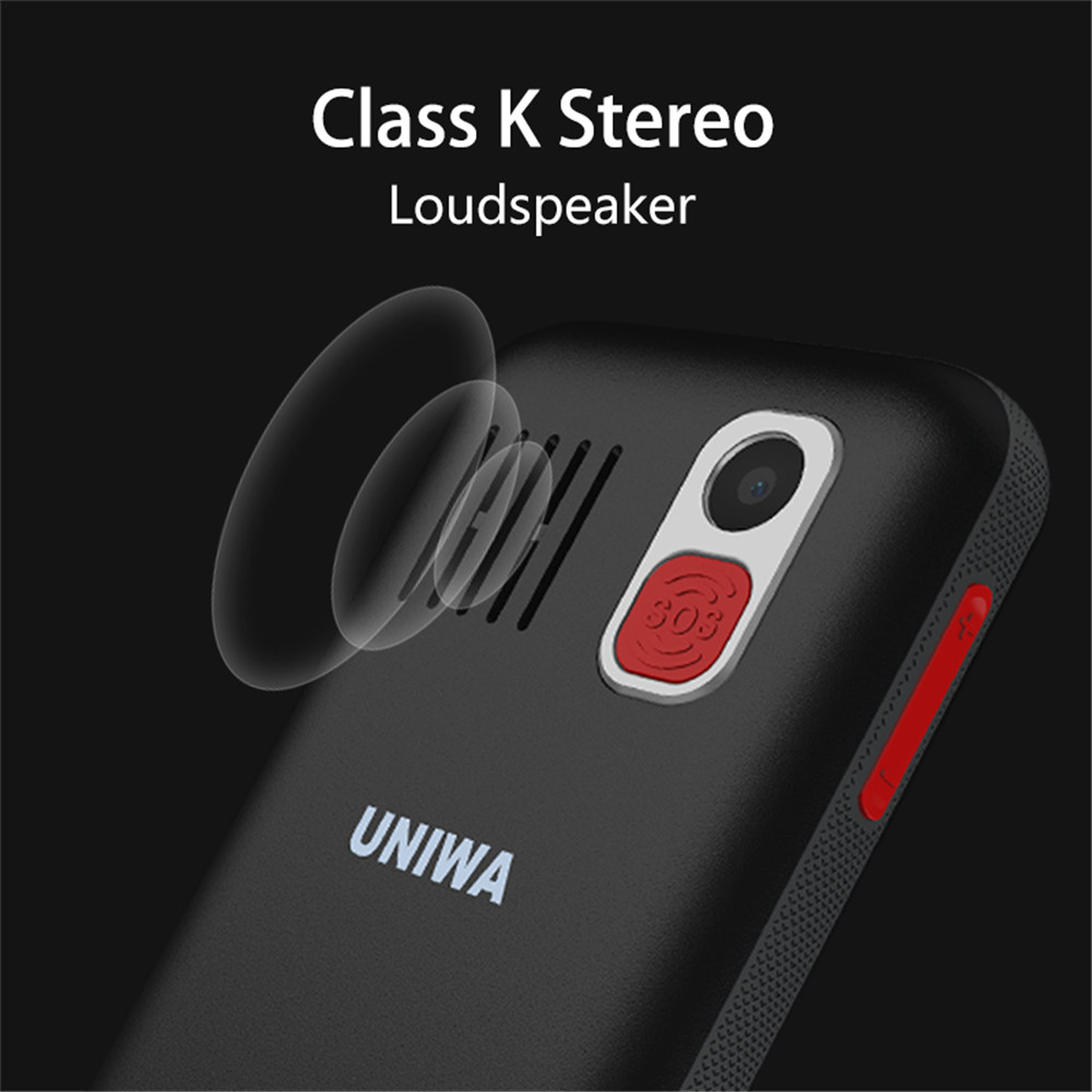 UNIWA V808G telefon komórkowy rosyjska klawiatura 3G WCDMA telefon mocna latarka starszy telefon starszy duży SOS przycisk telefon stary człowiek