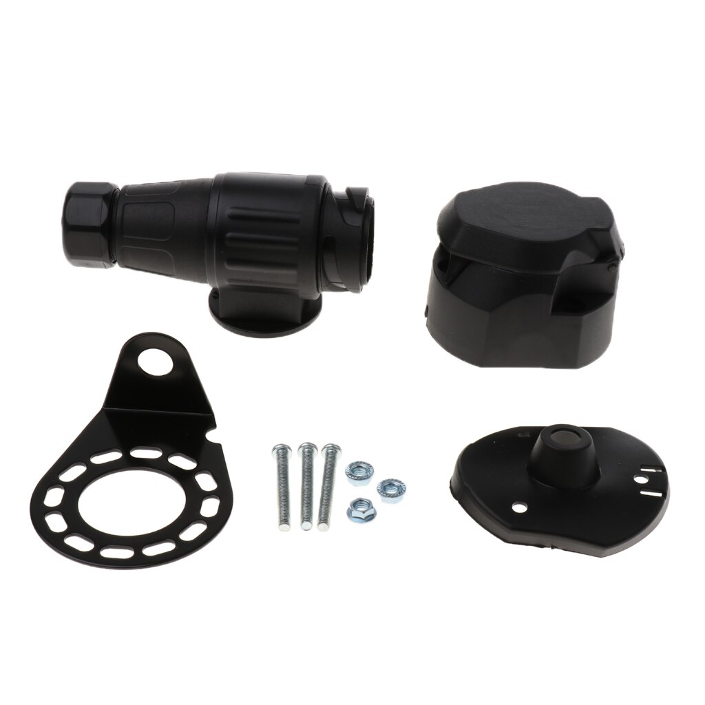 Caravan Boat Trailer 13 Pin Electrical Plug Socket Kit Tow Wiring Connector 12V Easy installation