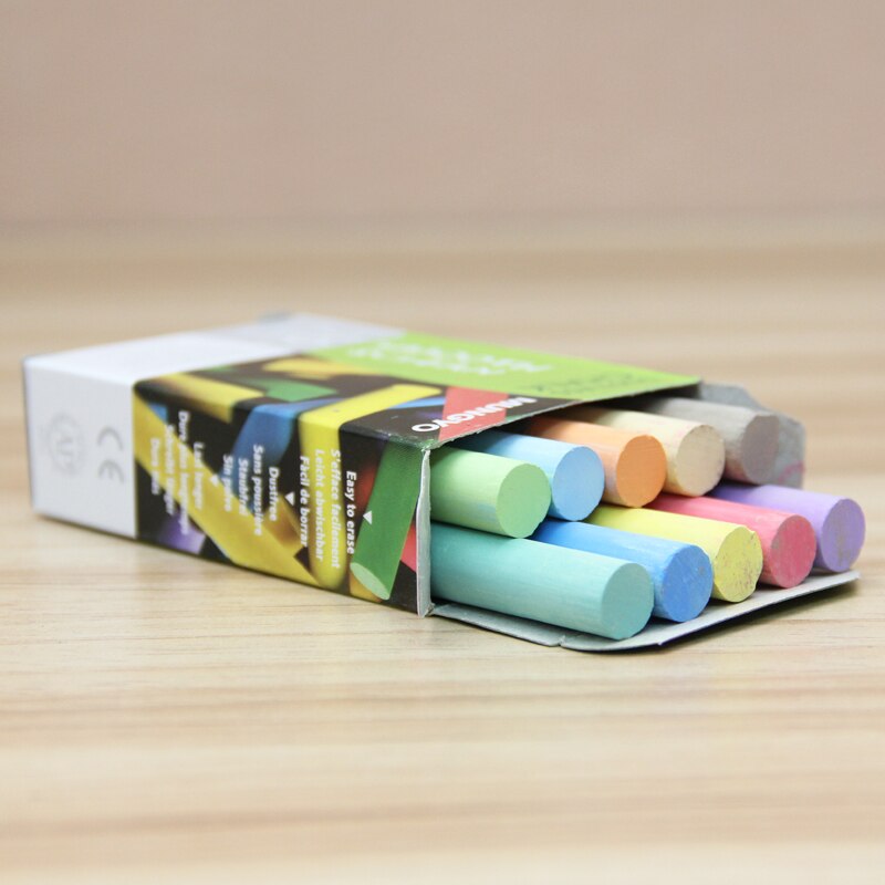 10 Stks/pak Kleurrijke Stofvrij 10-Color Krijt voor Tekening & & School Briefpapier & Office Supply