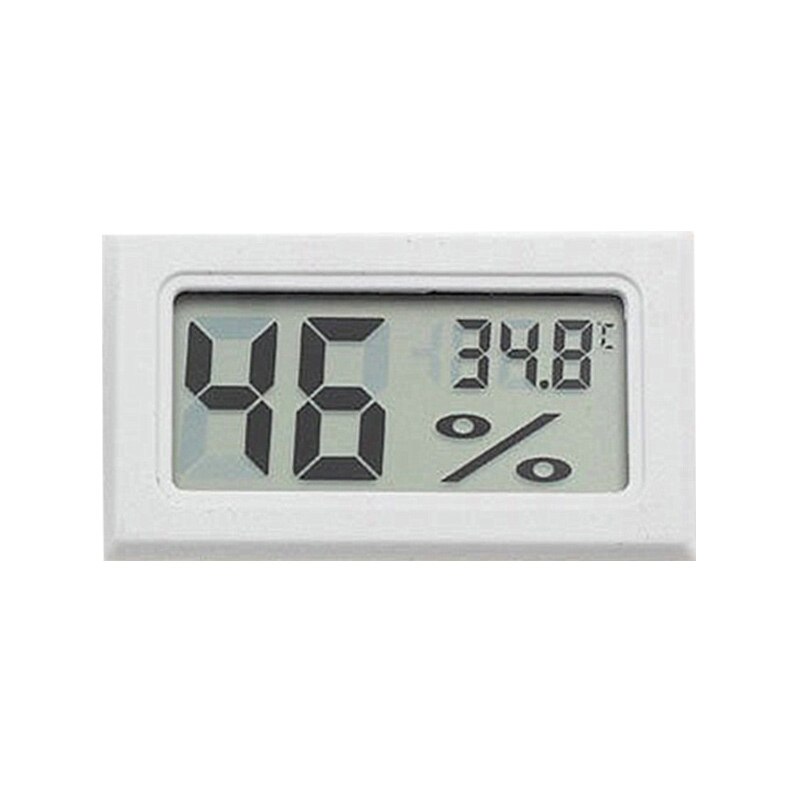 Mini Digital LCD Convenient Temperature Sensor Humidity Meter car Hygrometer Portable Gauge Sensor Fridge Thermometer: White