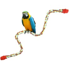 Farverige reb ledning papegøje legetøj kæledyr fugl spille bid tygge bøje klatre ornamenter