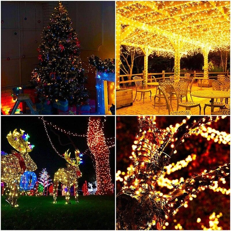 400LEDS Fairy LED String Light Festival Home Decor Outdoor Waterproof AC220V 50M Tree Light Garland For Wedding Party