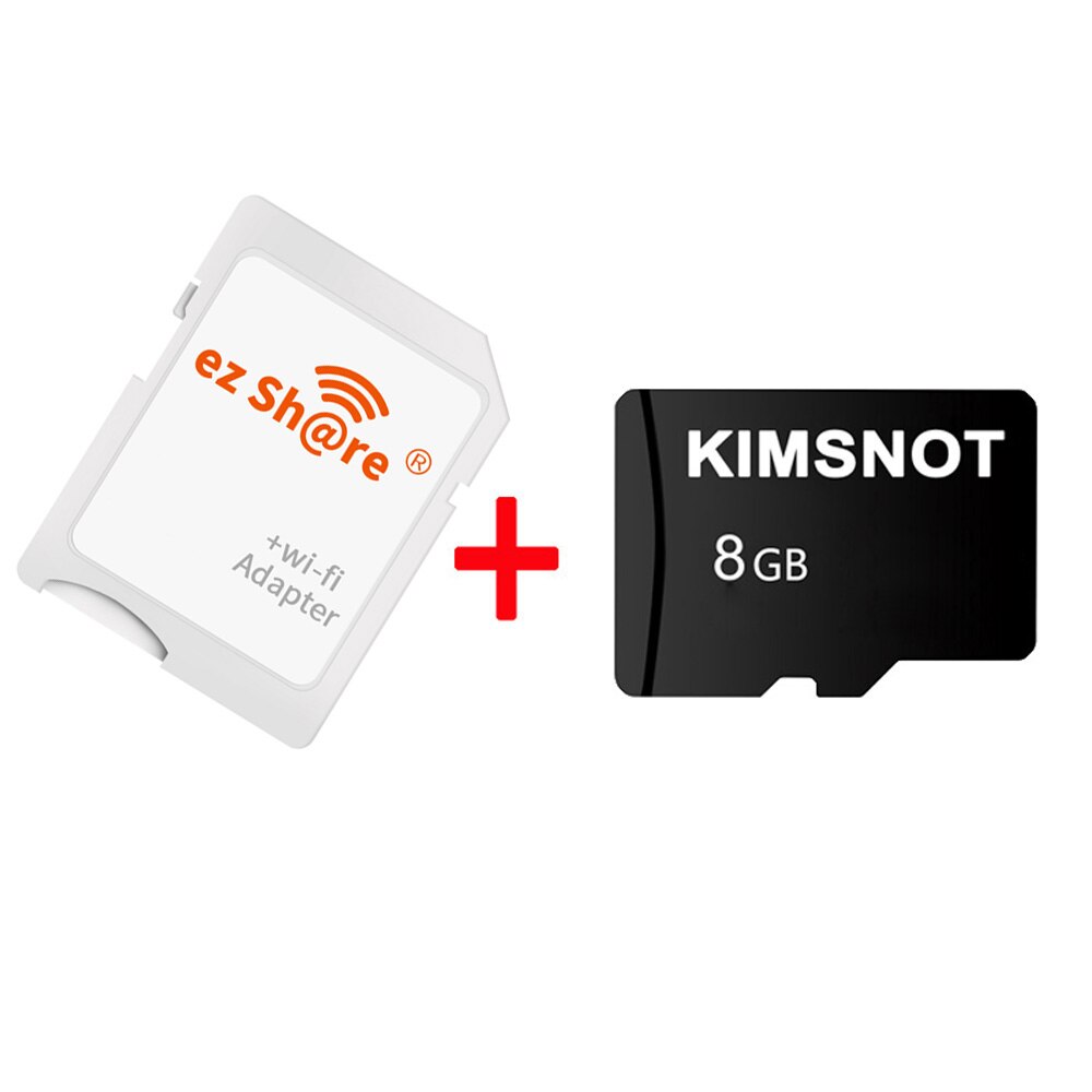 Kaart Voor Smartphone/Tv Ezshare 8Gb 16Gb Draadloze Wifi Sd Card Tf Microsd Kaart Naar Sd-kaart adapter Ondersteuning 8Gb 16Gb 32Gb Micro Sd: Add 8GB TF Card