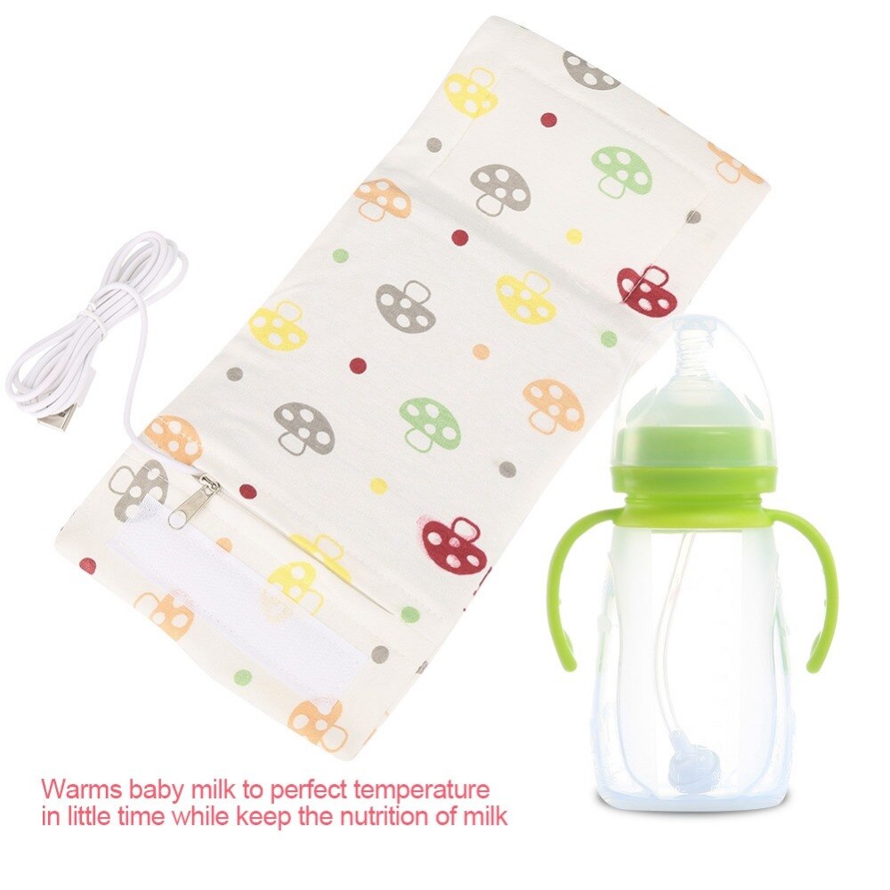 Usb baby mælk varmere bærbar rejse flaske varmere spædbarn fodring flaske taske isolering dække baby pleje flaske varmelegeme