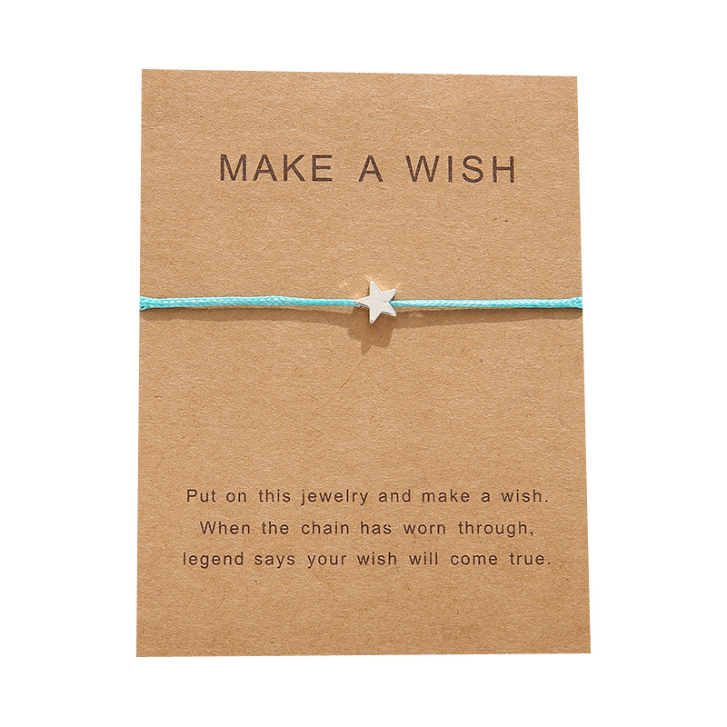 Mode Geweven Verstelbare Armband Met Kaart Infinity Liefde Ster Wrap Armbanden voor Meisjes Sieraden: G