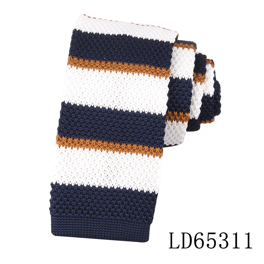 Corbatas de punto a rayas para hombres y mujeres, corbatas delgadas informales para hombres, corbata de cuello de punto delgada para de boda, corbata estrecha marrón: Lavanda