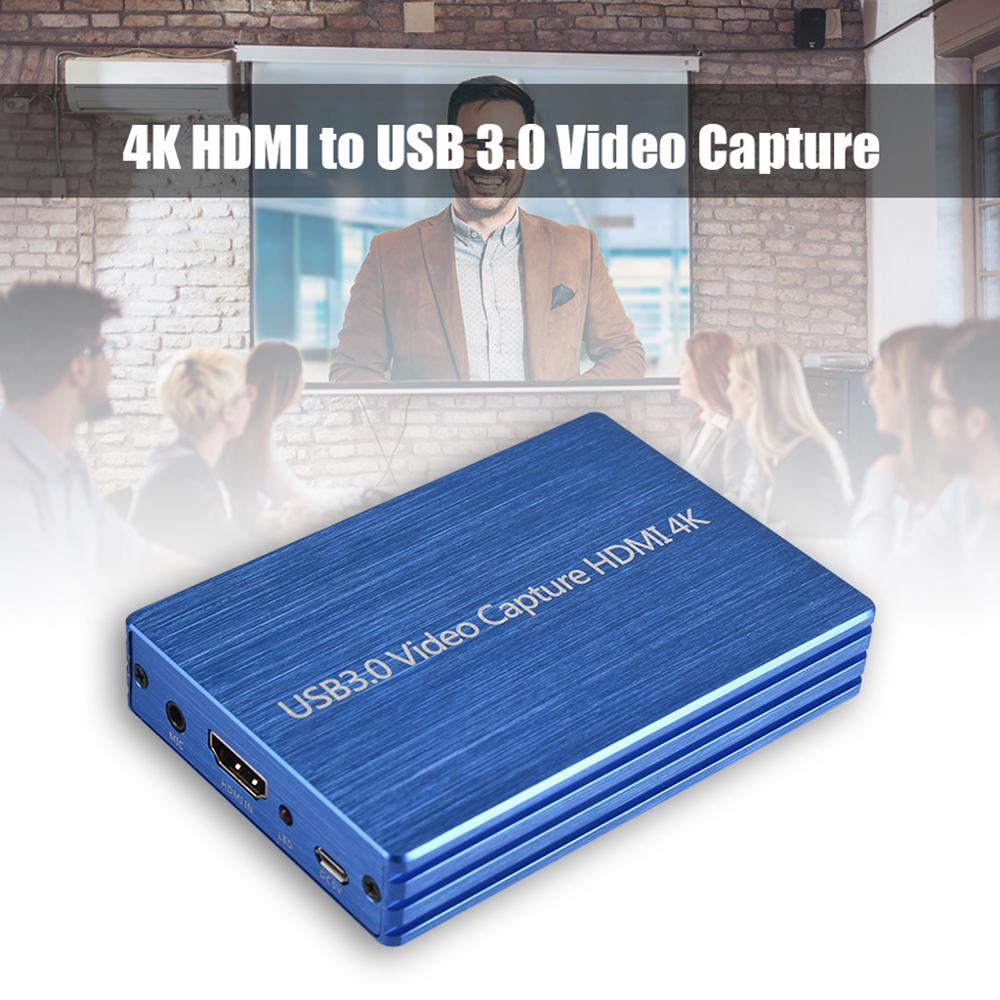 4K HDMI To USB 3.0 Video Capture Card Dongle 1080P 60fps HD Video Recorder Grabber For OBS Capturing Game Game Capture Card Live