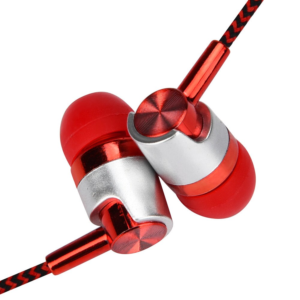 VOBERRY Universal de 3,5mm en la oreja auriculares estéreo para auriculares estéreo con Supergraves música auriculares con micrófono para teléfono móvil: Orange