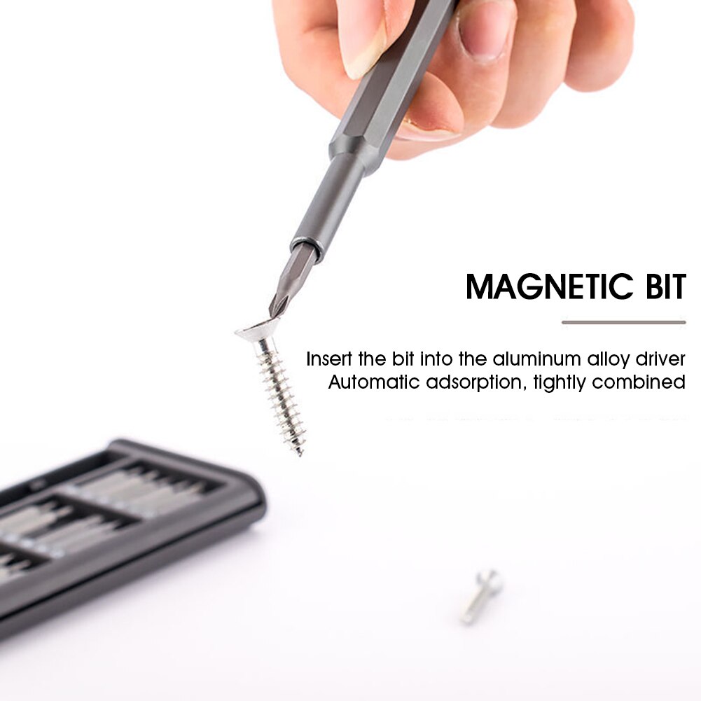 Precision Screwdriver Set Magnetic Screw Driver Kit Bits Cr-V Steel Magnetic Driver Electric Repair Tool Kit for Phones Computer