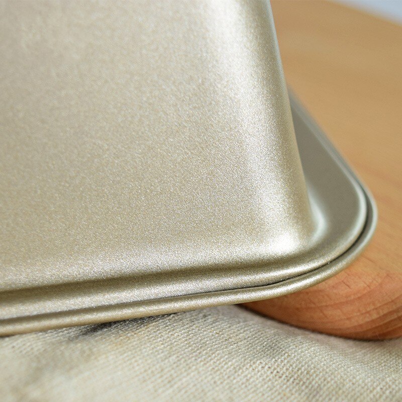 Stainless Steel 20 * 20cm Square Pizza Baking Pan and 100% Heavy Carbon Non-stick Baked Cake Cake Bread Mold Tool Metal Pan