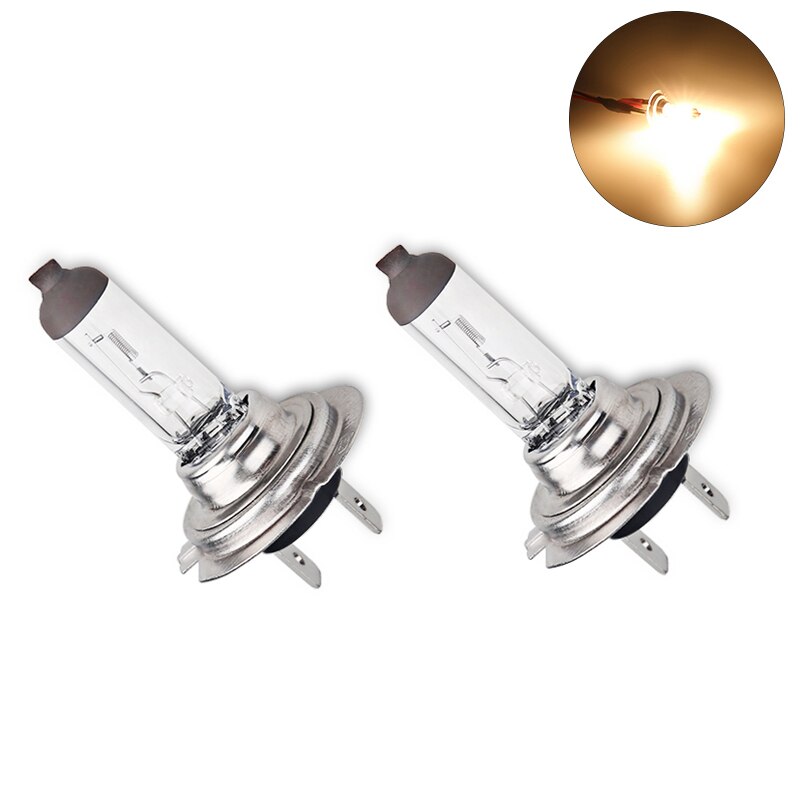 2pcs 12V 55W H7 Halogen 4300K Car Bulb Halogen White Fog Halogen Bulb Car Head Lamp Light 12V Car Light Lamp