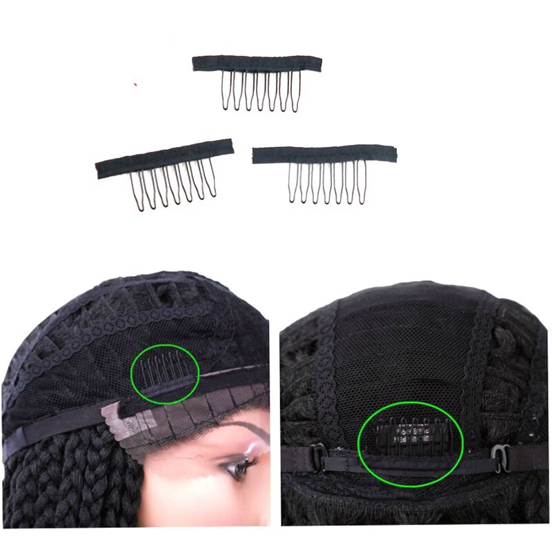 100PCS 7 teeth 3.1cm*2.2cm Wig Combs Clip for Hair Wigs