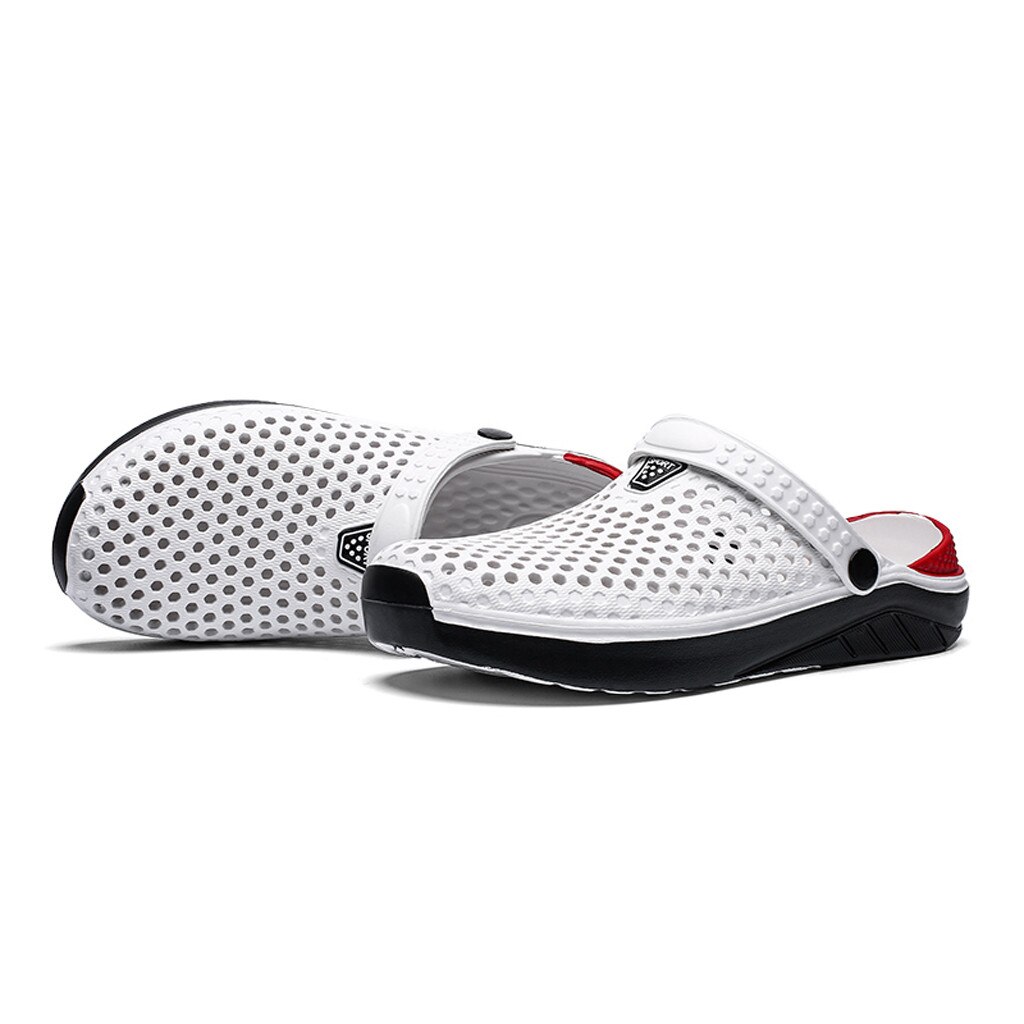 SAGACE Sandals Shoes Unisex Sandals Outdoor Flat Hollow Out Slippers Breathable Walking Beach Sports Sandals Hole Shoes
