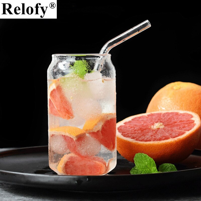 Taza de Coca Cola de vidrio de 380ml, taza familiar para café, refresco helado, cocina, zumo, leche, flores, vaso transparente, utensilio para beber agua