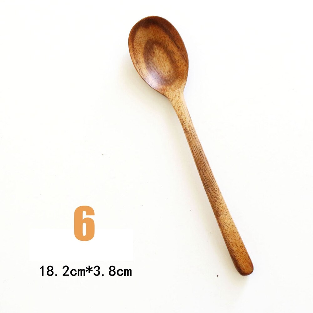 1 Stck Teak Material Esslöffel Milch Pulver Rühren Löffel Butter Gastronomie Scoop Umwelt Geschirr Küche Werkzeug: 6