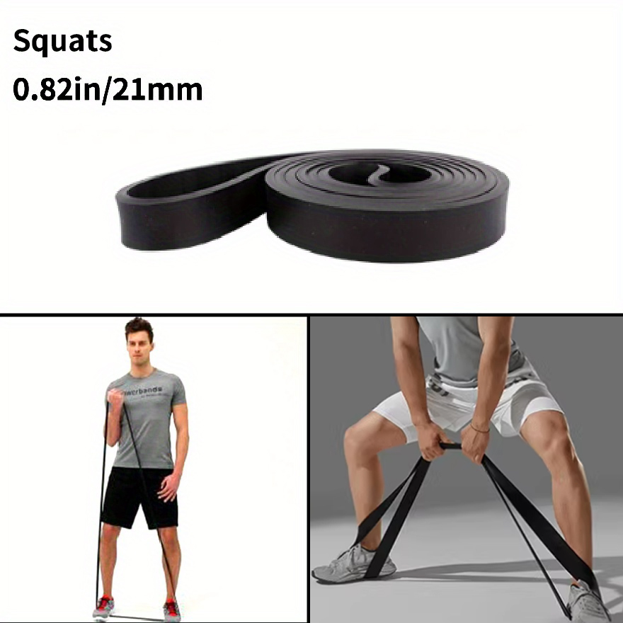 Resistance Bands Exercise Elastic Workout Ruber Loop Strength Rubber Band Gym Fitness Equipment Training Expander Unisex: black