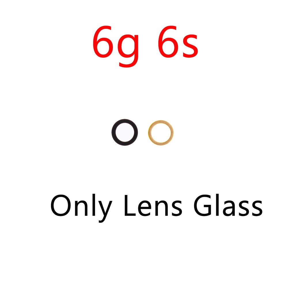 5 sztuk dla iPhone 6 6S 7 8 11 Pro Plus X XR XS Max powrót tylna kamera szklany obiektyw z naklejki samoprzylepne części zamienne: 6G 6S