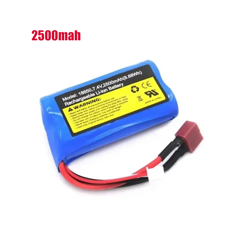 7.4V 2500mAh Li-ion Battery for SCY 16101pro 16102pro 16103pro 16106pro Q130pro SG116pro RC Truck Spare Parts Car Accessories: Burgundy