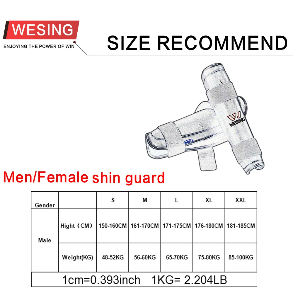 Wesing sanda benskydd muay hhai boxning benskydd