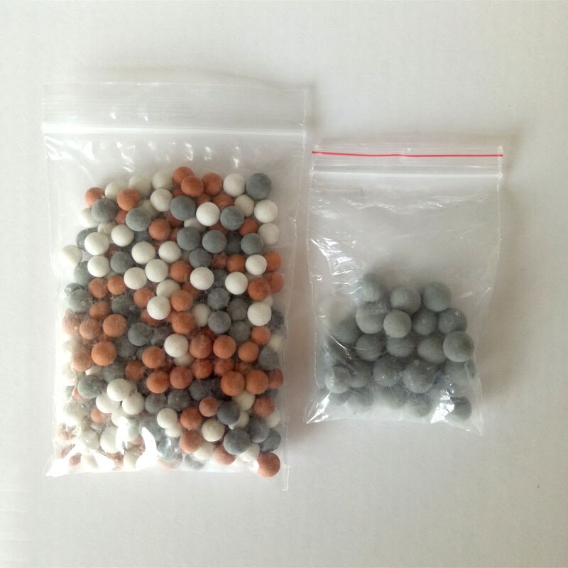 Zloog udskiftning bioaktive kugler til ionisk filter brusehoved vandrensning perler negative ioner keramiske sten