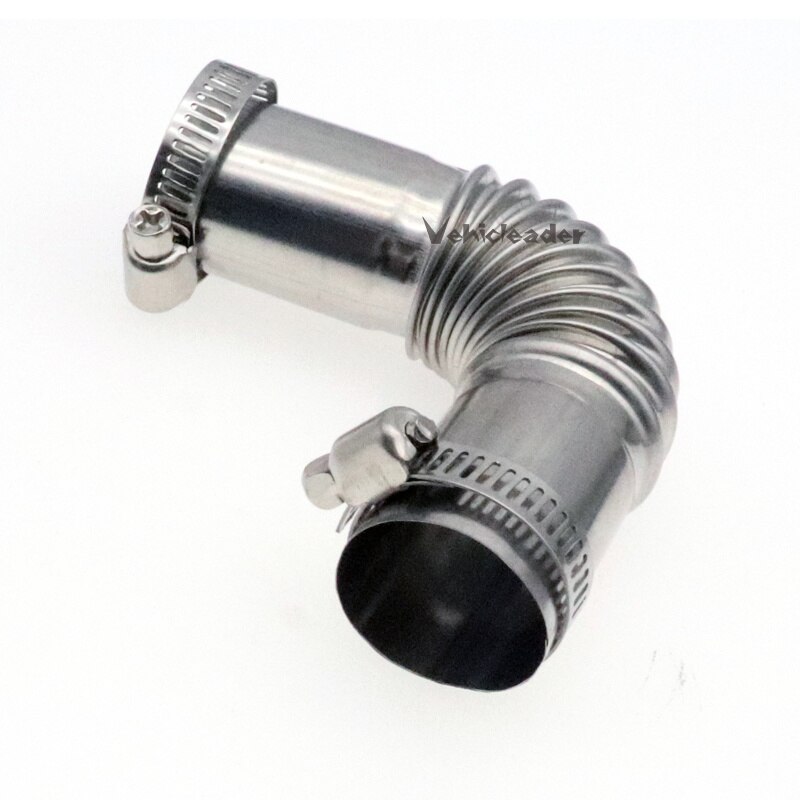 24mm Elbow Pipe Air Diesel Parking Heater Exhaust Pipe Connector W/Clamps Exhaust Tube Connector For Webasto Diesel Heater