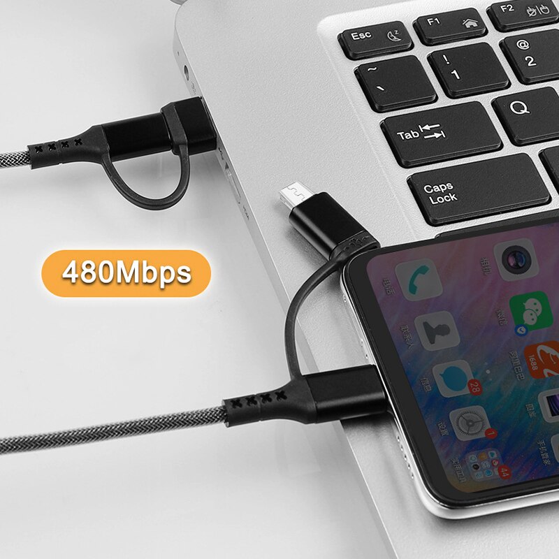 4 In 1 Pd Usb Kabel C Opladen Kabel Usb Charge Kabel Voor Huawei Xiaomi Samsung Voor Iphone Kabel Data kabel Snel Opladen