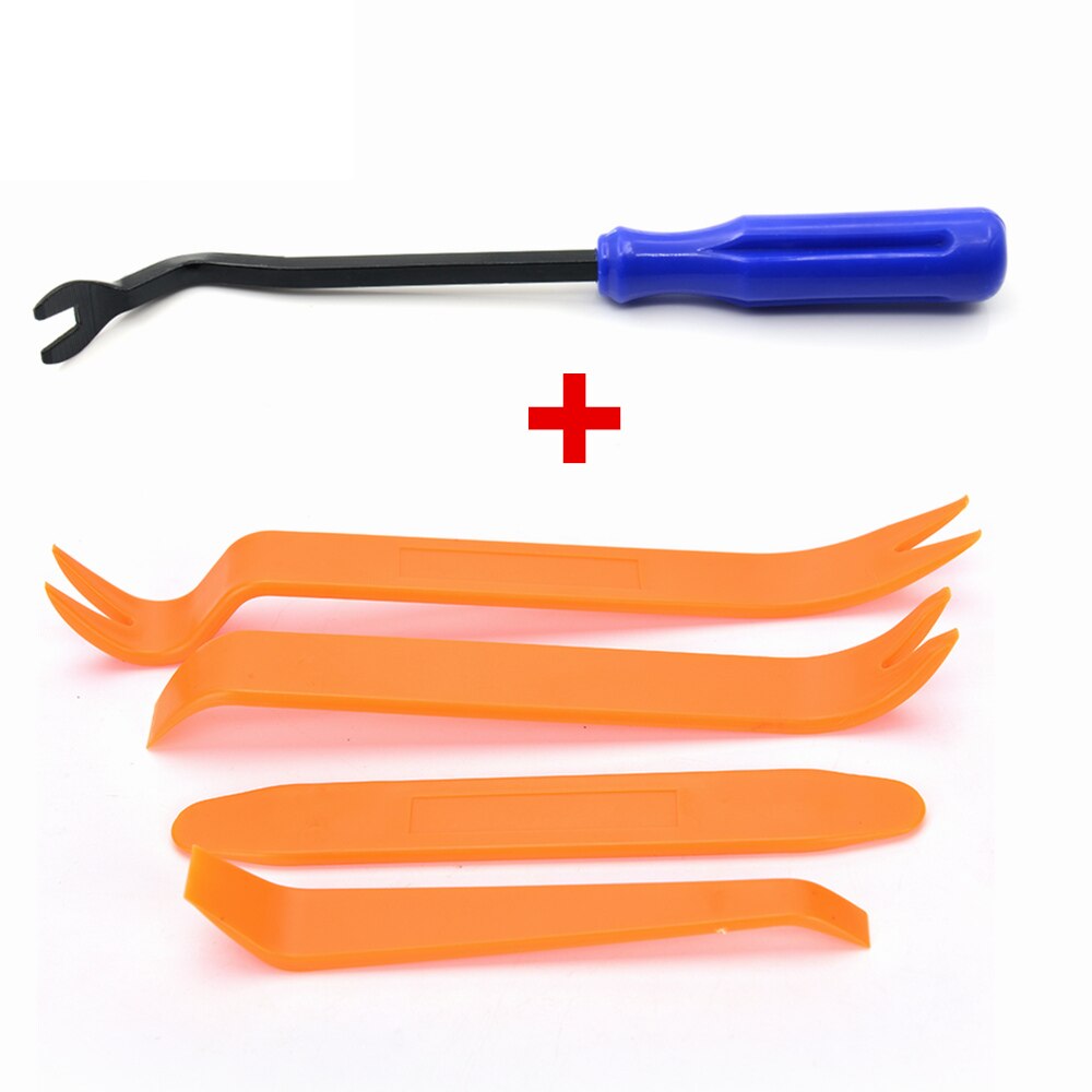 Auto Fastener Removal Tool Trim Dash Removal Klinknagel Clips Autodeur Panel Installer Cover Auto Trim Removal Tools Schroevendraaier: 4PCS Blue