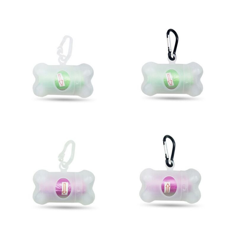 Benform transparent sällskapshund bajspåse set husdjur soppåsar dispenser