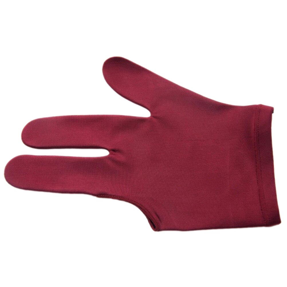 1Pcs Unisex Snooker Billiard Left Hand Three Finger Glove Billiards Accessories 4 Colors: Purple