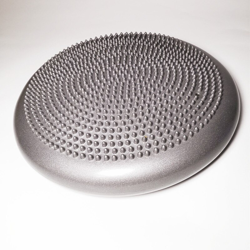 Yoga Massage Cushion Yoga Air Cushion Balanced Cushion Balance Soft Pedal Ankle Hemisphere Pad Massage Cushion Balance Ball: Gray