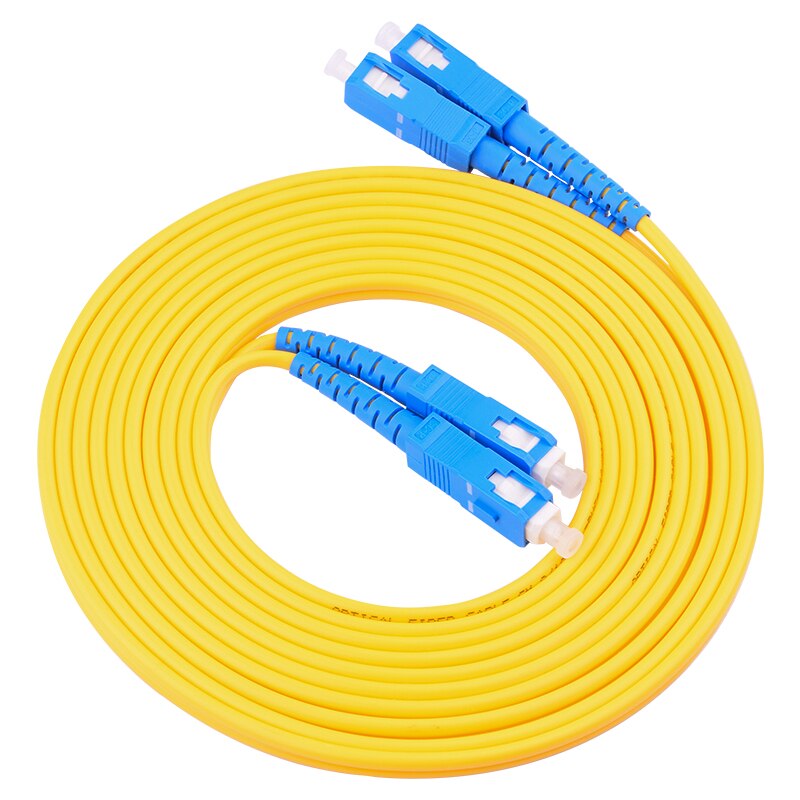 Câble de raccordement à fibres optiques SC/UPC-SC/UPC fibre Duplex monomode 2.0mm cavalier à fibres optiques 15-50M