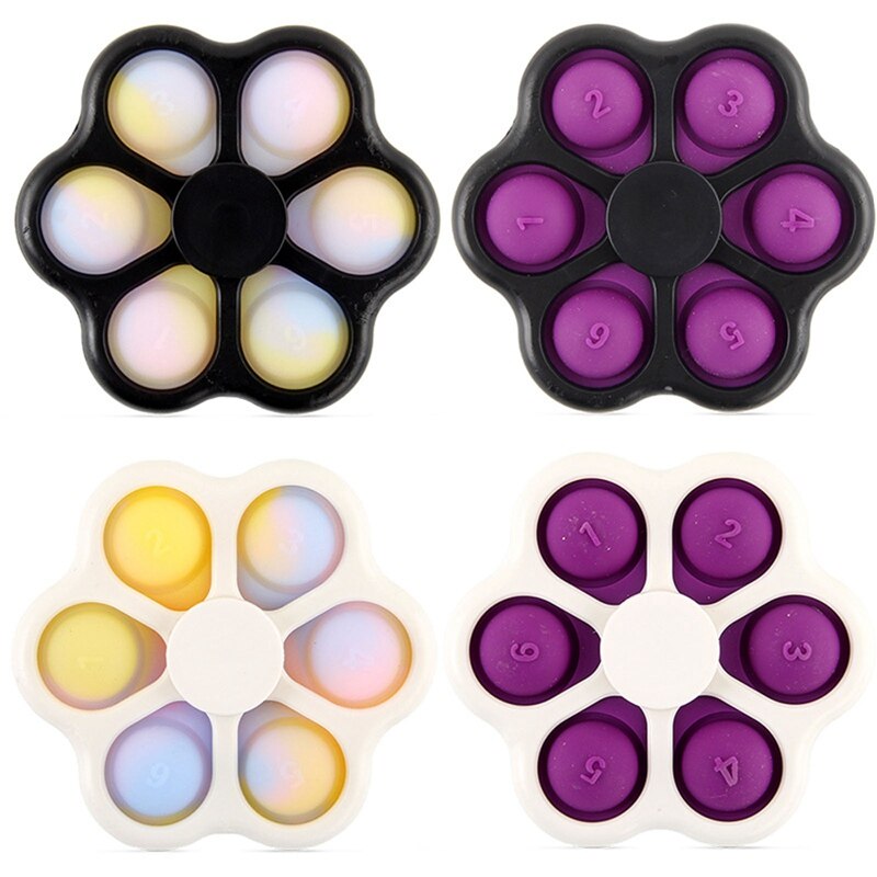Mini jouet sensoriel anti-Stress 2 en 1 pour enfants et adultes, Spinner, anti-Stress