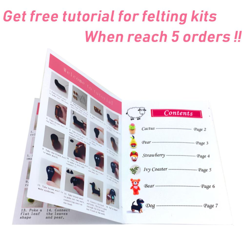 Feltsky 100g Felting Wool (70s 19um Grade) Needle Felting Diy Wool for Needle Felting Kit by Plastic Bag (N0.3)