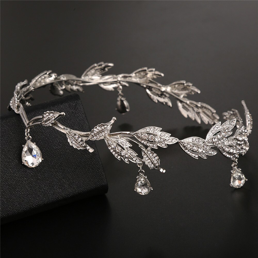 Diadème de mariage en alliage de cristal, ornement frontal de mariée de Style coréen, couronne en cristal, accessoires de mariée