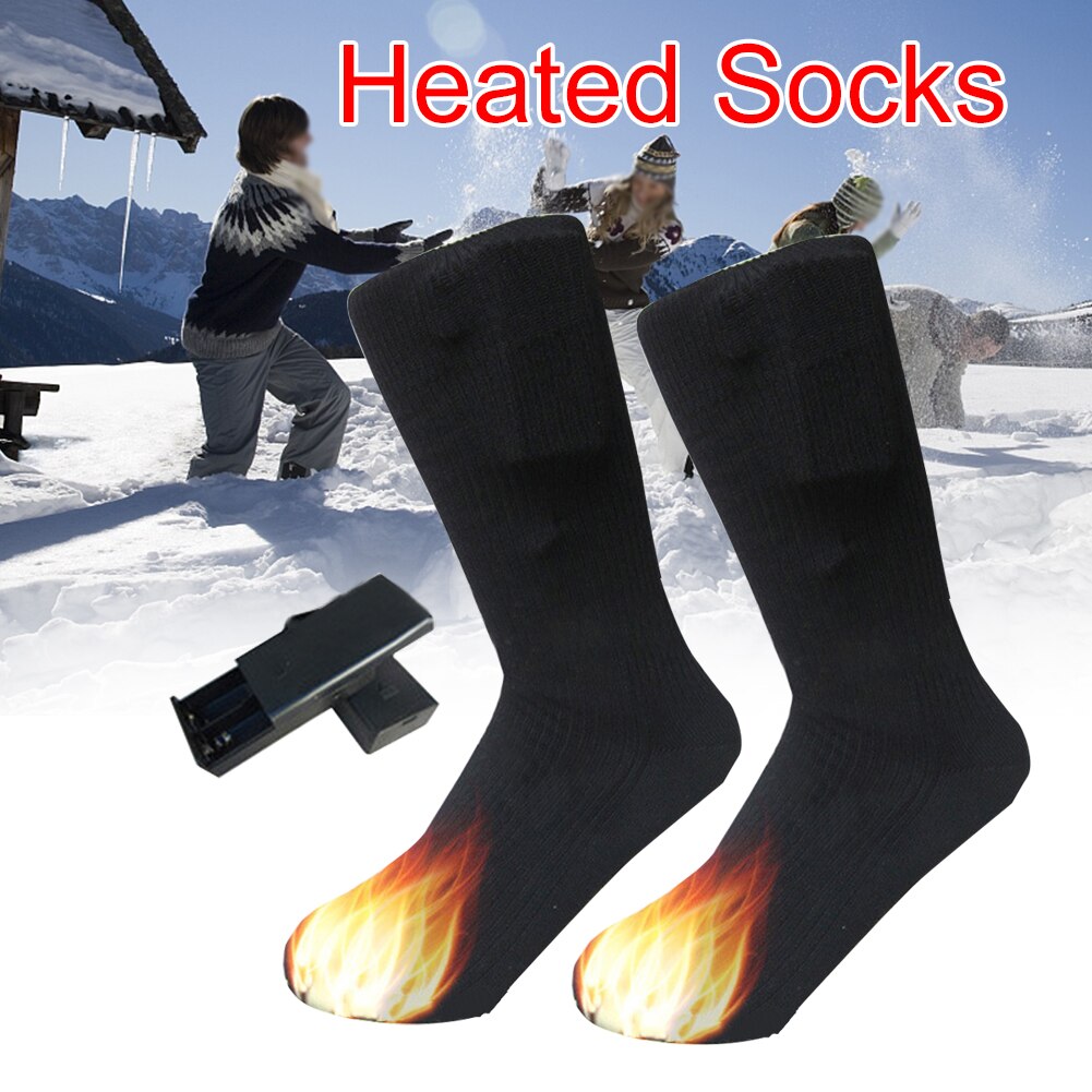 1 par masculino feminino outono inverno diário relaxante aquecimento rápido aquecido meias duplas camadas anti fadiga pé mais quente multifunções
