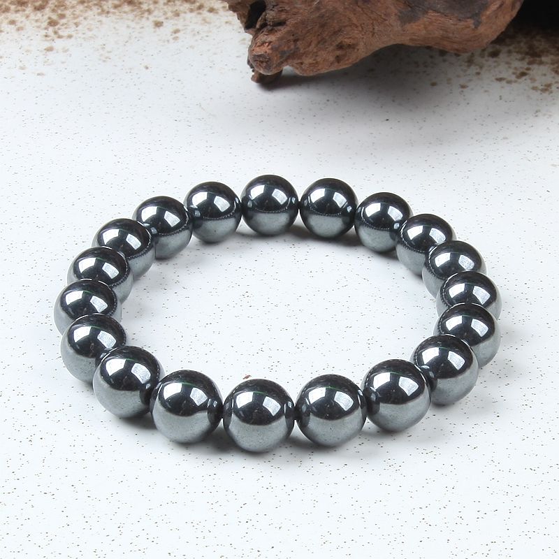 Terahertz Hematiet Armband Heren En Dames Titanium Nucleaire Magnetische Bal Armband Enkele Lus Multi Loop