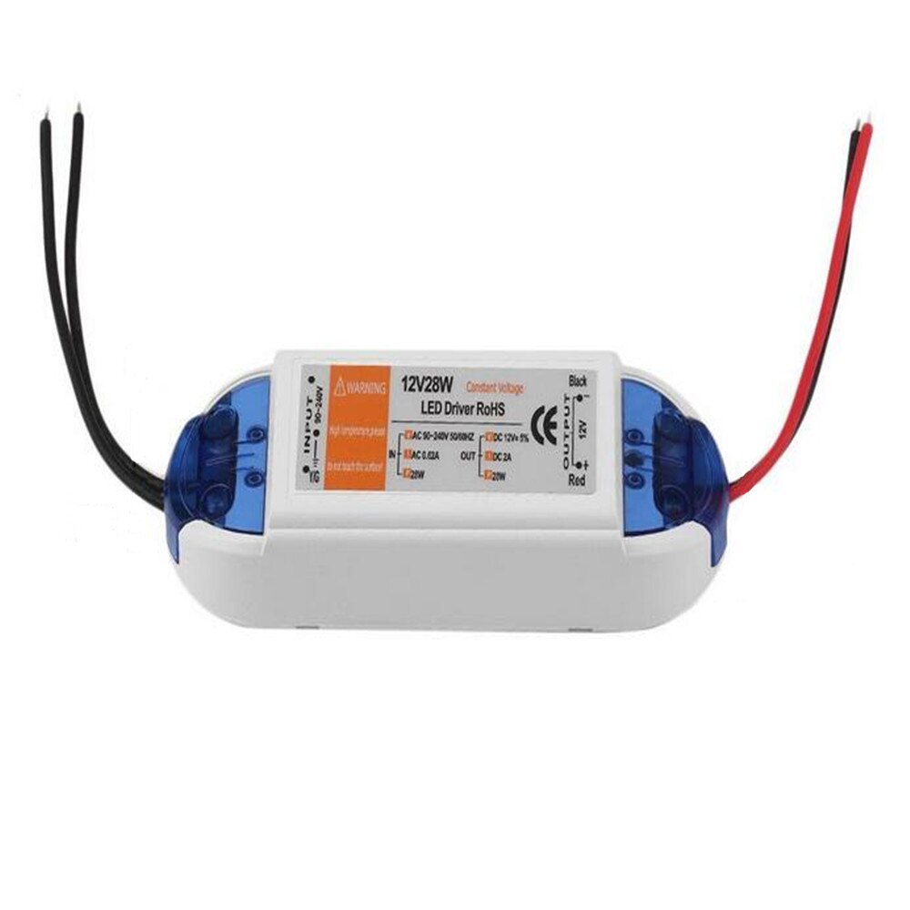 Adaptateur pour bande LED, transformateur d'éclairage, AC110V 220V à DC 12V, pilote 18W 28W 30W 42W 48W 60W 72W 100W