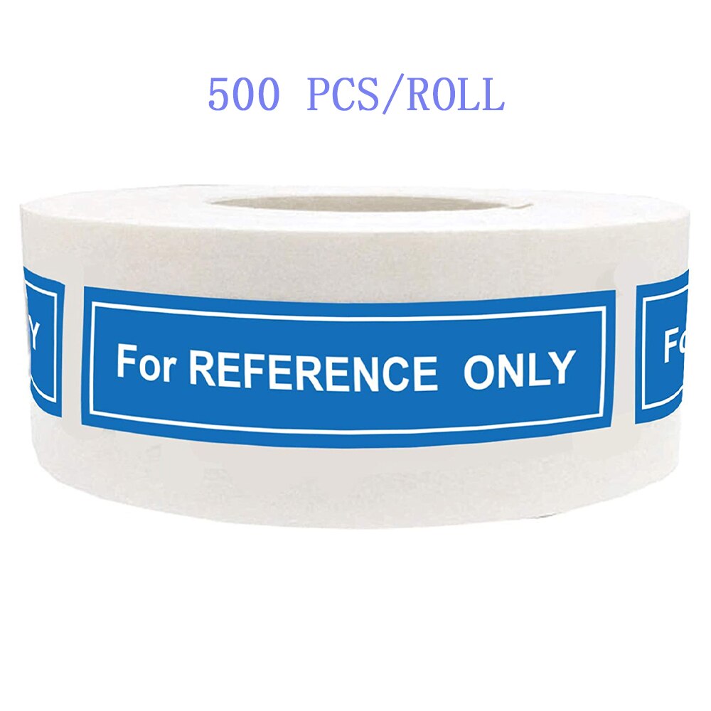 For Reference Only Stickers Removable Reference Label Warning On Book Notebook To Keep Safety Personel 0.5x2 Inch