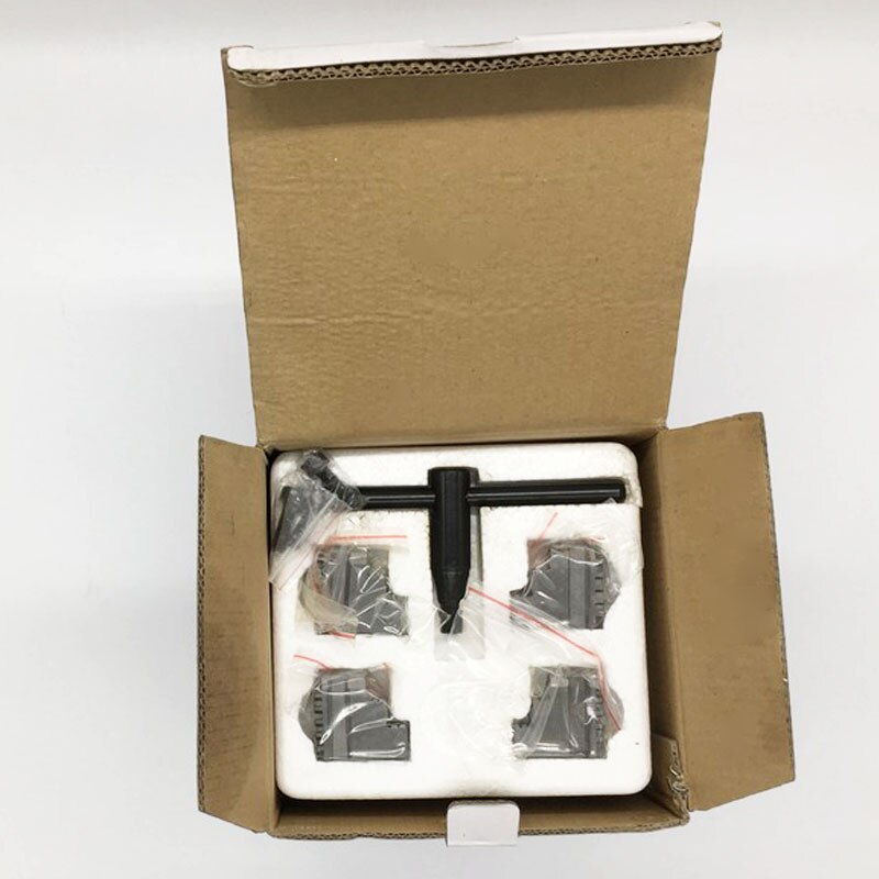 80mm 3'' 4 Jaw Self Centering Lathe Chuck SANOU K12-80 Hardened Reversible Mounting Tool for Drilling Milling woodworking chuck