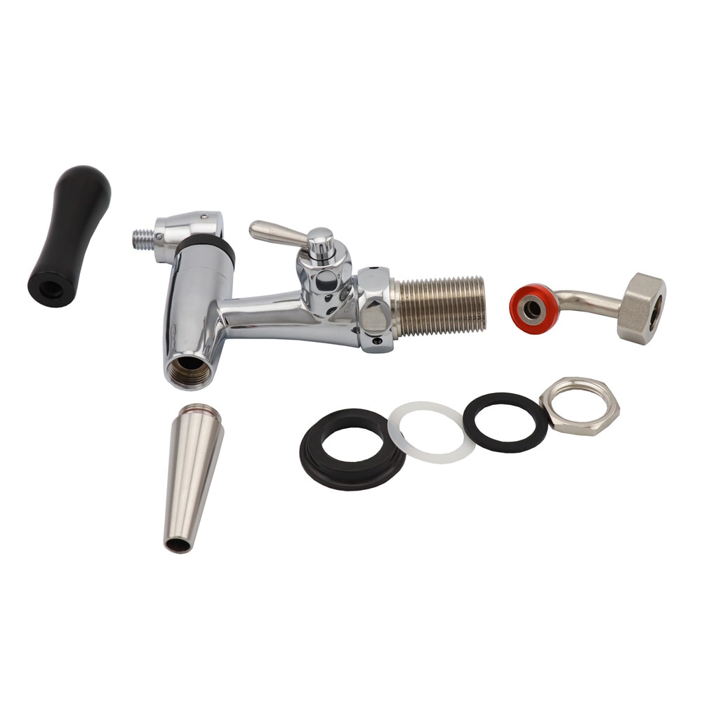 Stout Nitrogen Nitro Coffee Tap Flow Control Draft Beer Faucet With Short Shank Homebrew Wine Soda Beer Chrome Dispenser Tap